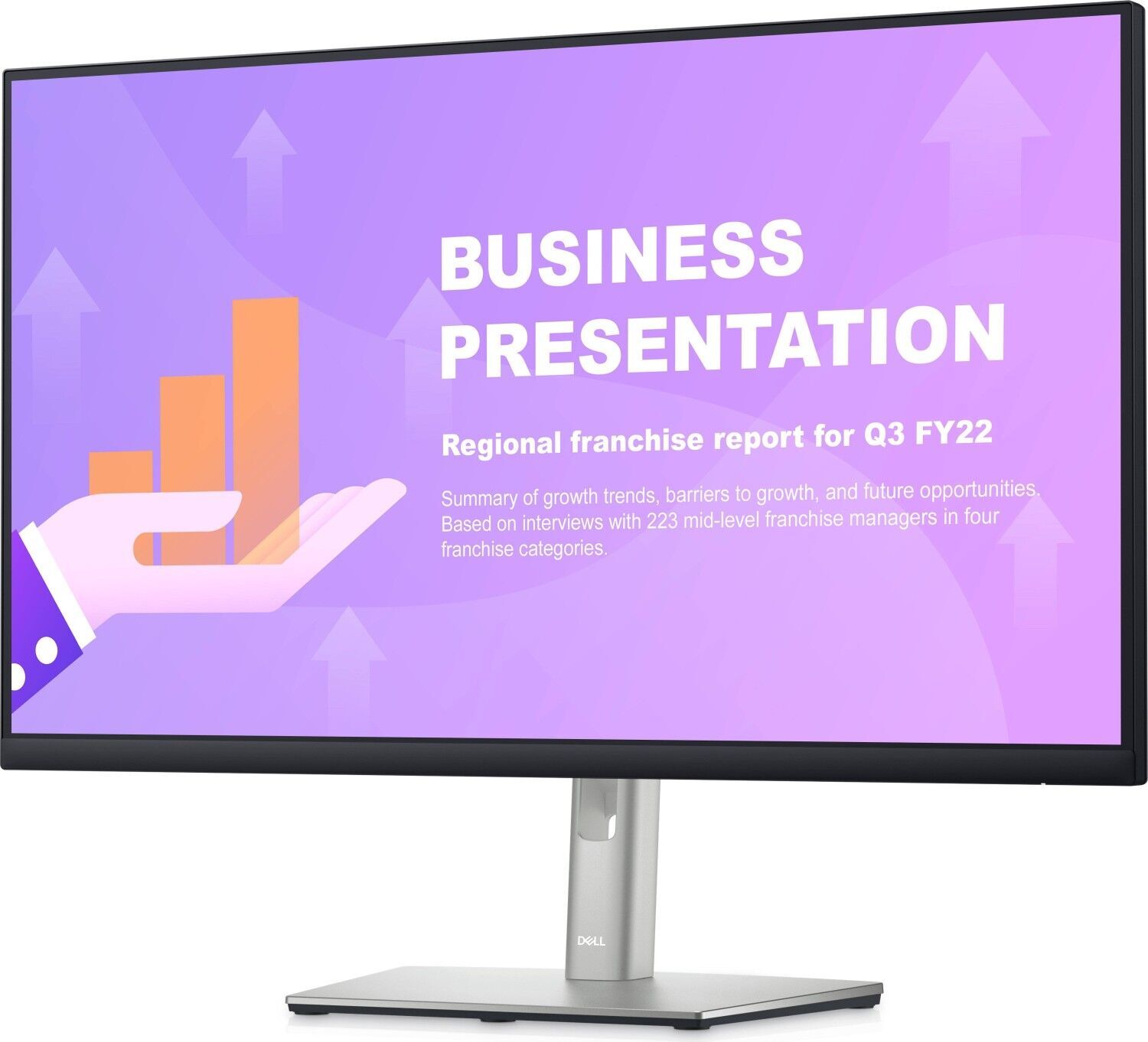 Dell P2722HE   27"   z podstawką   Czarny - Refurbished