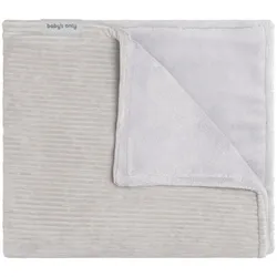 Baby's only, Babydecke, Babys Only Babydecke Teddyfutter Sense, Kieselgrau (95 x 70 cm)