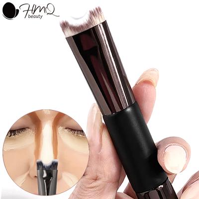 Dual End Nose Contour U Shaped Makeup Brush, Nose Shadow Makeup Brushes, Face Highlighting Eyeshadow Contour Brush Tool c