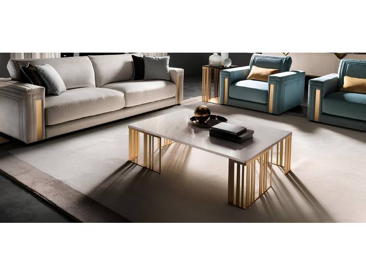 Xlmoebel Couchtisch Kaffeetisch Beistelltisch Wohnzimmertisch Sofa arredoclassic (Packung, Kaffeetisch), Made in Europa