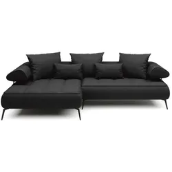 Ecksofa Seledo Stoff Black