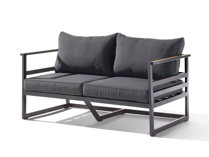 Sieger Sydney Lounge 2- Sitzer Sofa eisengrau/grau