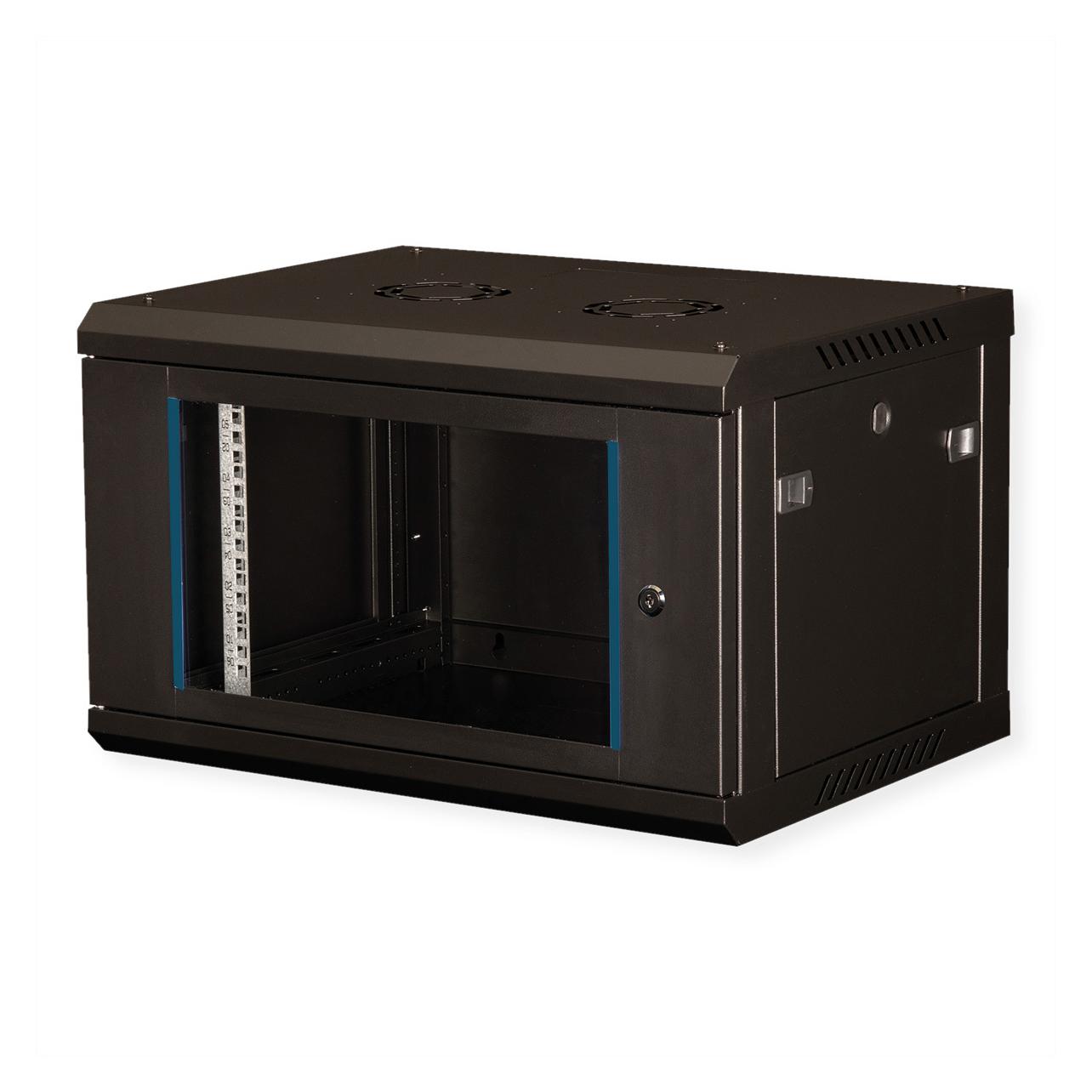 Value 19-Zoll Wandgehäuse 6HE 600x450mm schwarz, Bausatz (6 HE, 19 Zoll Rack) (26990823)