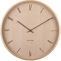 Karlsson, Wanduhr, Wanduhr Suave 40 cm, Hellbraun (40 cm)