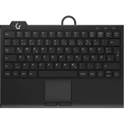 KeySonic KSK-5210ELU (DE) (DE, Kabelgebunden), Tastatur, Schwarz