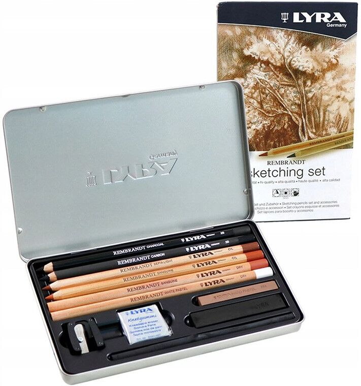 LYRA REMBRANDT - Sketching Set boite métal 11 pcs
