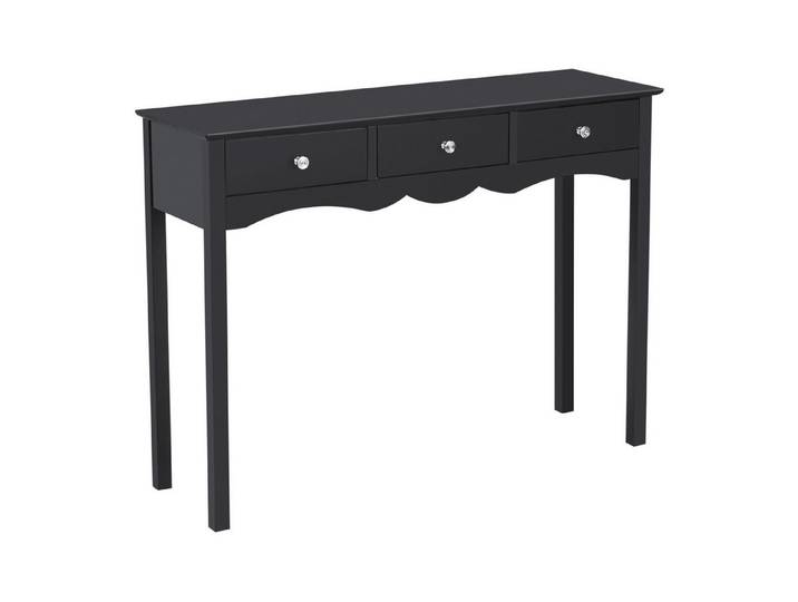 COSTWAY Konsolentisch Schminktisch, mit 3 Schubladen, für Heimbüro, 100cm