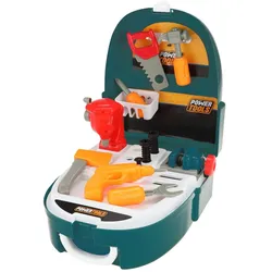 Toi-Toys Elektrowerkzeug-Werkzeugset im Rucksack, 21-tlg.
