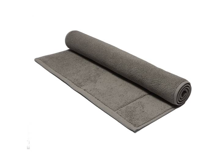 Living Home Badteppich Softfeel anthrazit Baumwolle 50 x 80 cm Rechteckig - Badteppich