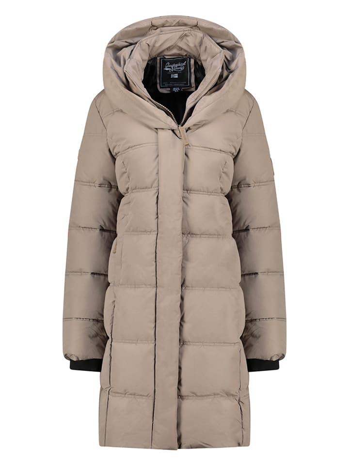 Geographical Norway Steppmantel "Djamila" in Taupe - L