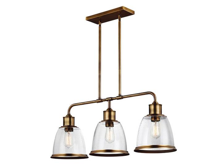Elstead Lighting Kronleuchter, Messingfarben, Metall, Glas, 24x91x58 cm, RoHS, Lampen & Leuchten, Innenbeleuchtung, Kronleuchter