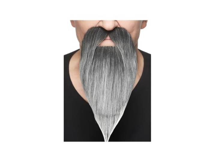 Professionele grijze snor en baard 034-LF