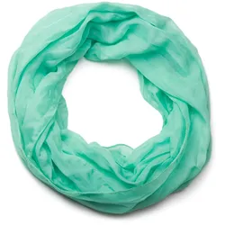 Loop STYLEBREAKER "Seidiger unifarbener Loop", Damen, grün (mint), Obermaterial: 100% Viskose CV., Modisch, Modetücher Loop