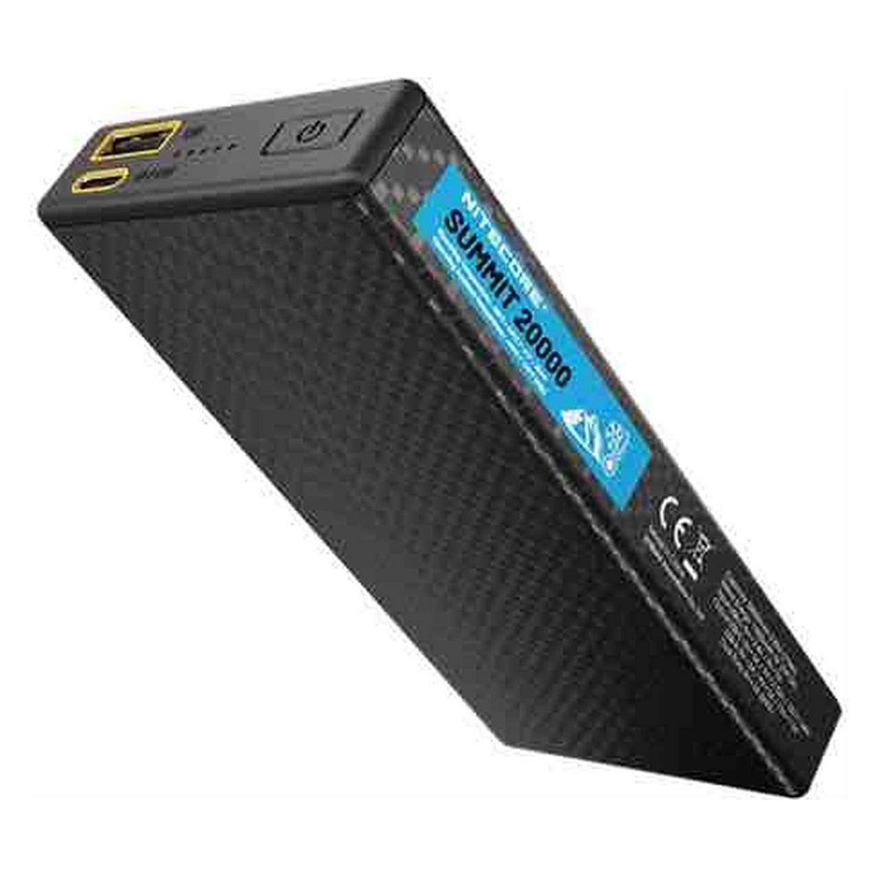 Nitecore Powerbank SUMMIT20000 - 20000mAh, kältebeständig (20000 mAh, 38 W, 77 Wh) (SUMMIT20000)