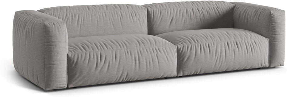 Brayden Studio Carlens 4 Seater Sofa Light Grey/Structured Fabric 3