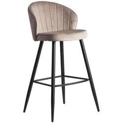 WOHNLING Barhocker WL6.291 Samt beige