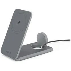 Epico Mag+ Foldable Charging Stand MagSafe compatible - space gray (25 W), Wireless Charger, Grau