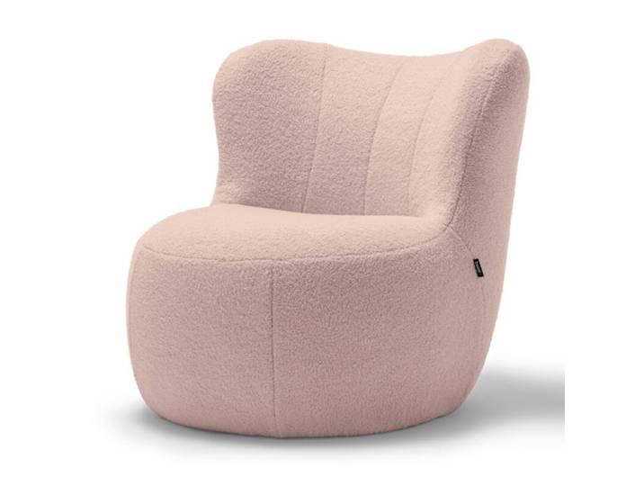 freistil by Rolf Benz 173 Sessel in Teddystoff, Schäfchenstoff oder Flachgewebe - Teddystoff 6531 perlweiß gefertigt im Schwarzwald, Spitzname Gummibär , trendige Farben, weich und flauschig, bequem gepolstert, Cozy-Edition, Bouclé Modern