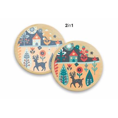 CreArt, Malen nach Zahlen Wooden - Winterruhe