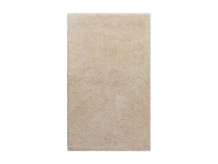 Tapis de bain beige en coton 60x100