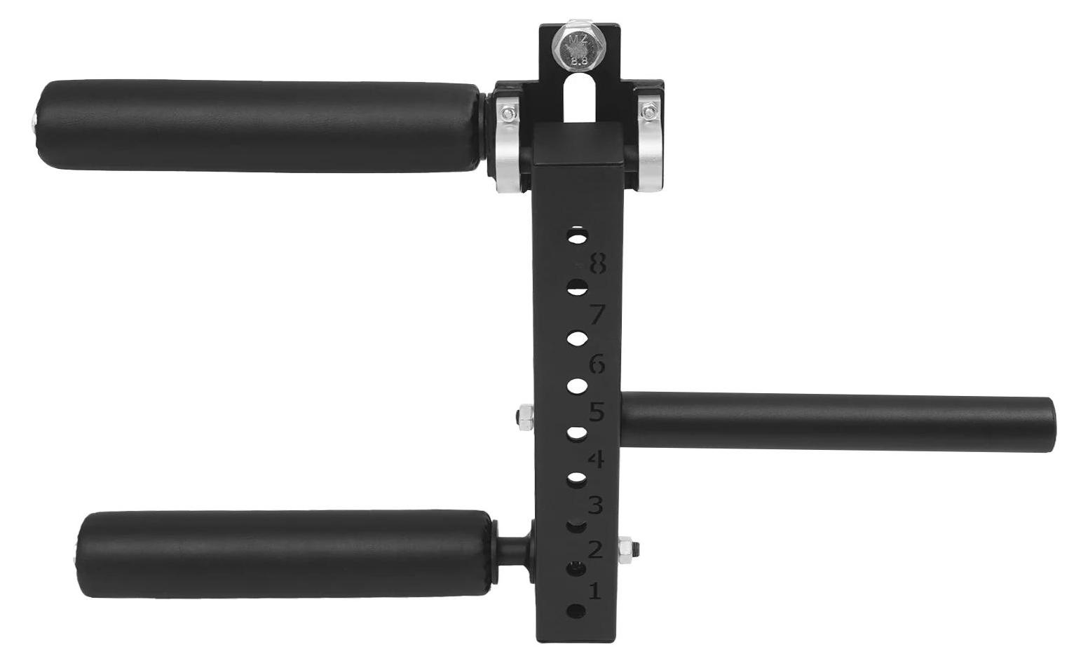 Beinstrecker & Beinbeuger Aufsatz - Rack Attachment 26 mm - Verstellbare Beinextension - Für Home Gym Krafttraining - Belastbar bis 120 kg - Stahl