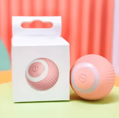 Inspire Curations ZoomRoll Smart Interactive Cat Ball pink