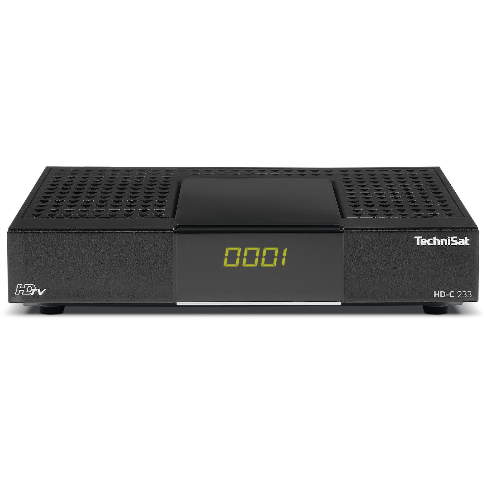 TechniSat HD-C 233 HD-Receiver für Kabelfernsehen, DVB-C, HDMI, SCART, USB