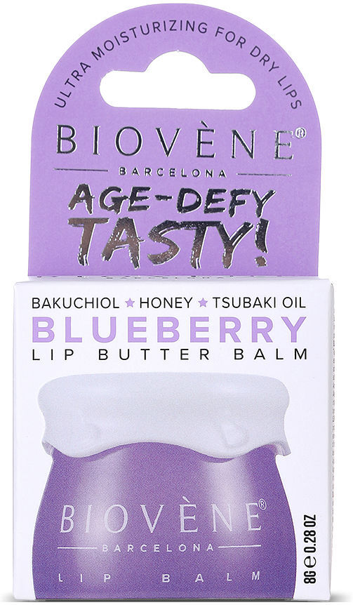 Biovene Baume à lèvres Délicieux ANTI-ÂGE ! Myrtille 8 g