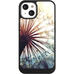 Nivocase Hülle für Apple iPhone 13 Handyhülle NIVOcore Case Schwarz Blumen Fotografie Pusteblume (Apple iPhone 13), Smartphone Hülle, Schwarz