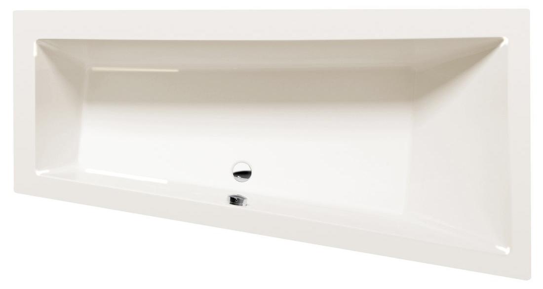 Polysan ANDRA R asymmetrische Badewanne 170x90x45cm, rechts, ivory