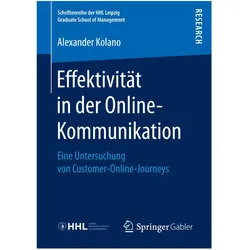 Effektivität in der Online-Kommunikation, Fachbücher von Alexander Kolano