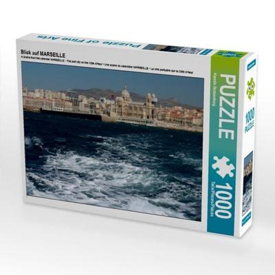 CALVENDO Puzzle Blick auf MARSEILLE | 1000 Teile Lege-Größe 64x48cm Foto-Puzzle für glückliche Stunden