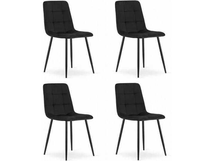 Best for Home Esszimmerstuhl Esszimmer stuhl aus Velours – ergonomisch, komfortabel (4er-Set, 4 St), Ergonomische Polsterung Veloursbezug Leicht & stapelbar