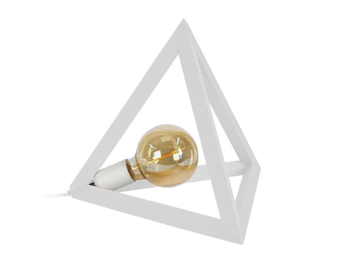 Lampe de table bois blanc