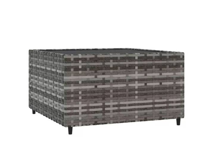 VidaXL - Garten couchtisch rattan, One Size, Grau