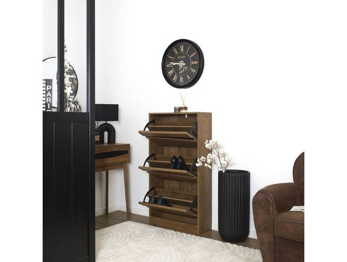 Meuble à chaussures - HOME DECO FACTORY - Forest - Design - Marron et Noir