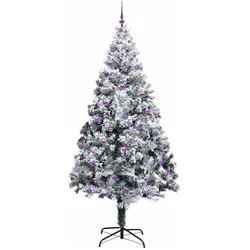 vidaXL, Weihnachtsbaum, Philipp (mit 120 lilafarbenen Bällen) (240 cm)
