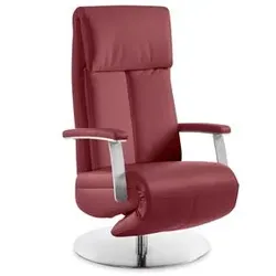Segmüller Werkstätten Sessel Comforte Uno Anzio B4 Leder Rot Weinrot
