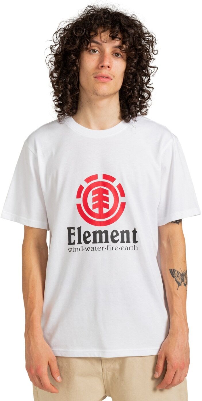 T-Shirt ELEMENT "Vertical", Herren, Gr. XL, weiss (optic weiß), Obermaterial: 100% Baumwolle., Shirts T-Shirt optic weiß XL