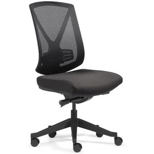 SITWELL-STEIFENSAND Bürostuhl Ergo Studio, SY-49.100-M, schwarz, Stoff / Netz, belastbar bis 130 kg
