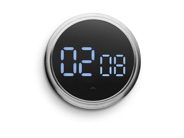 Eva Solo Minuteur de cuisine magnétique Gardez un œil sur le temps – Parfait pour la cuisson et comme rappel Acier brossé