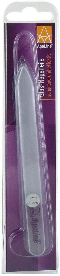 Apoline Nagelfeile Glas 14 cm transparent