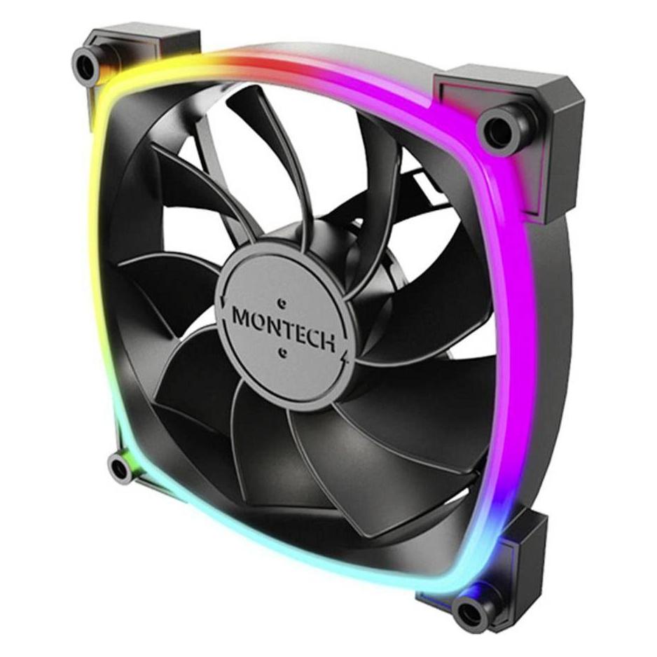 Montech RX120 PWM ARGB Lüfter - 120mm, schwarz (120 mm, 1x) (RX120 PWM B)