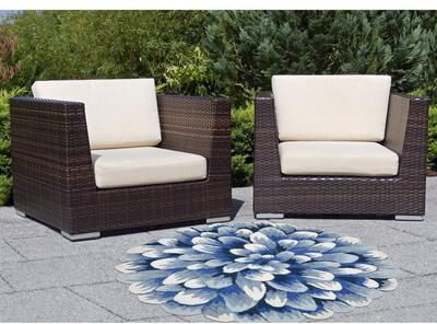 Liora Manne Lush Decor Frontporch Mum Indoor/Outdoor Mat