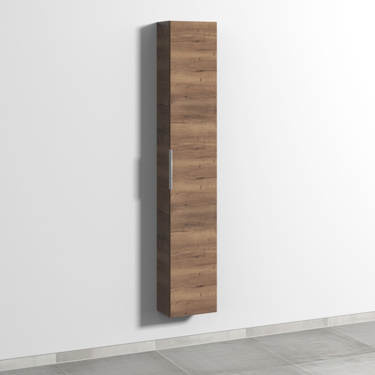 Sanipa 3way Hochschrank mit 1 Tür, Eiche-Tabak UM16150