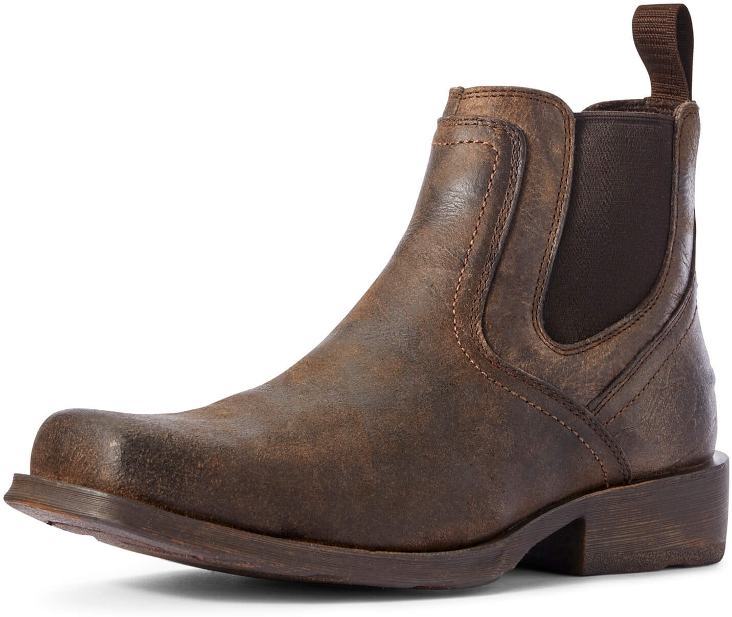 Men's Midtown Rambler Square Toe Chelsea Boots in Stone, Size: 8 D / Medium by Ariat