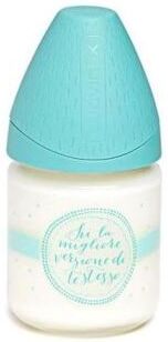 Suavinex Babyflasche aus Glas mit 3-Positionen-Silikonsauger, 120 ml