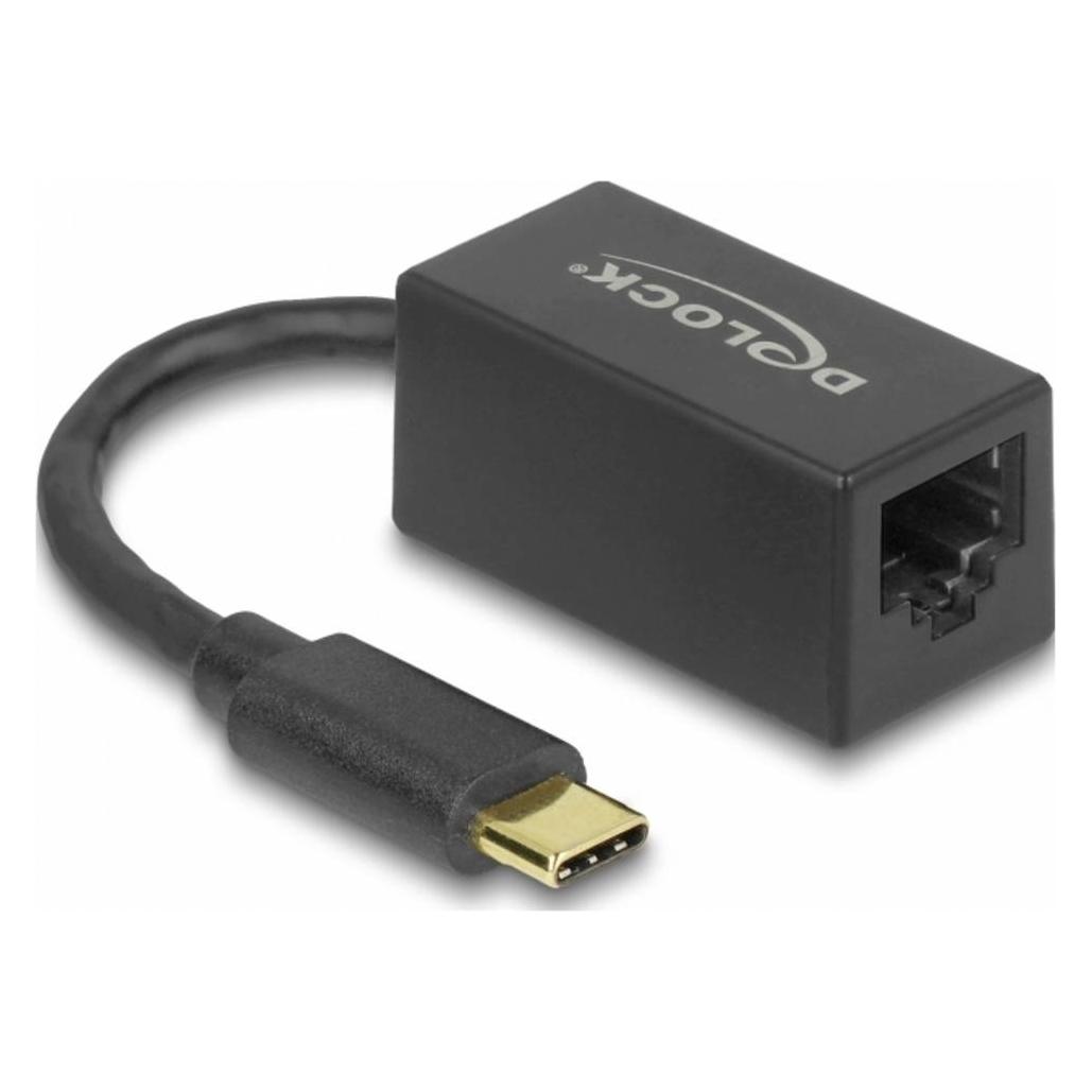 Delock Netzwerk-Adapter 1 Gbps USB Typ-C (USB-C, RJ45 (1x)) (66043)