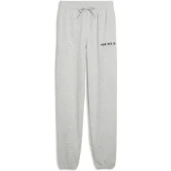 PUMA Herren Sporthose M GRAPHICS FRENCH TERRY JOGGER, Größe M in Silber Silber