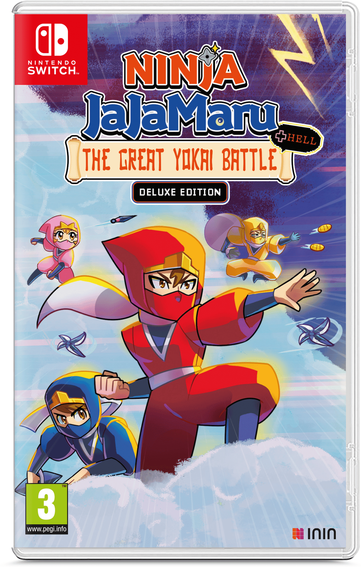 ININ Games Ninja JaJaMaru: The Great Yokai Battle +Hell Deluxe Edition for Nintendo Switch (Game Cartridge)